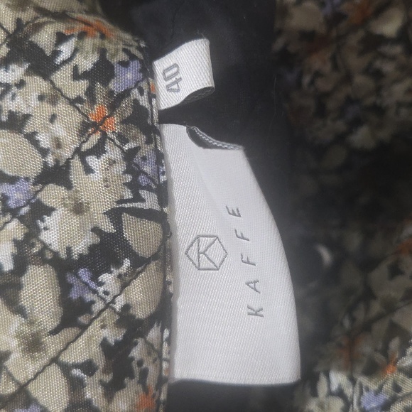 Kaffe KAeita Quilted Floral Puff Sleeves Lightweight Jacket - Picture 11 of 11